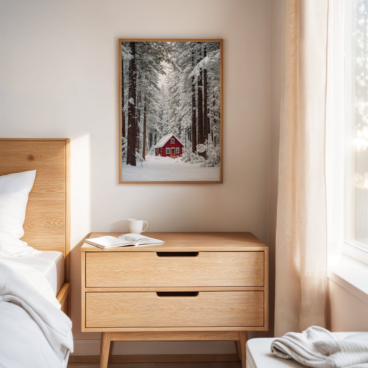Sanctuary Beneath Snow-Covered Pines