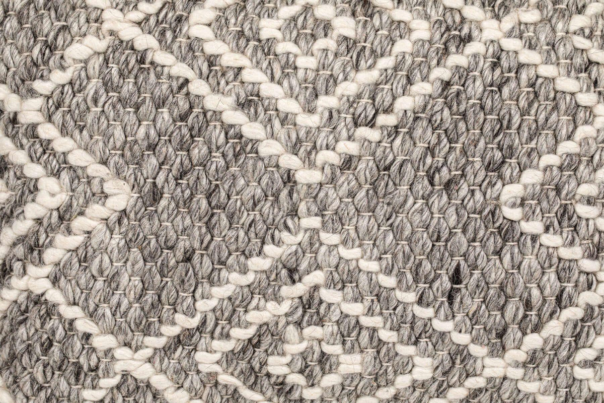 Handwoven Grey Diamond Pillow Covers