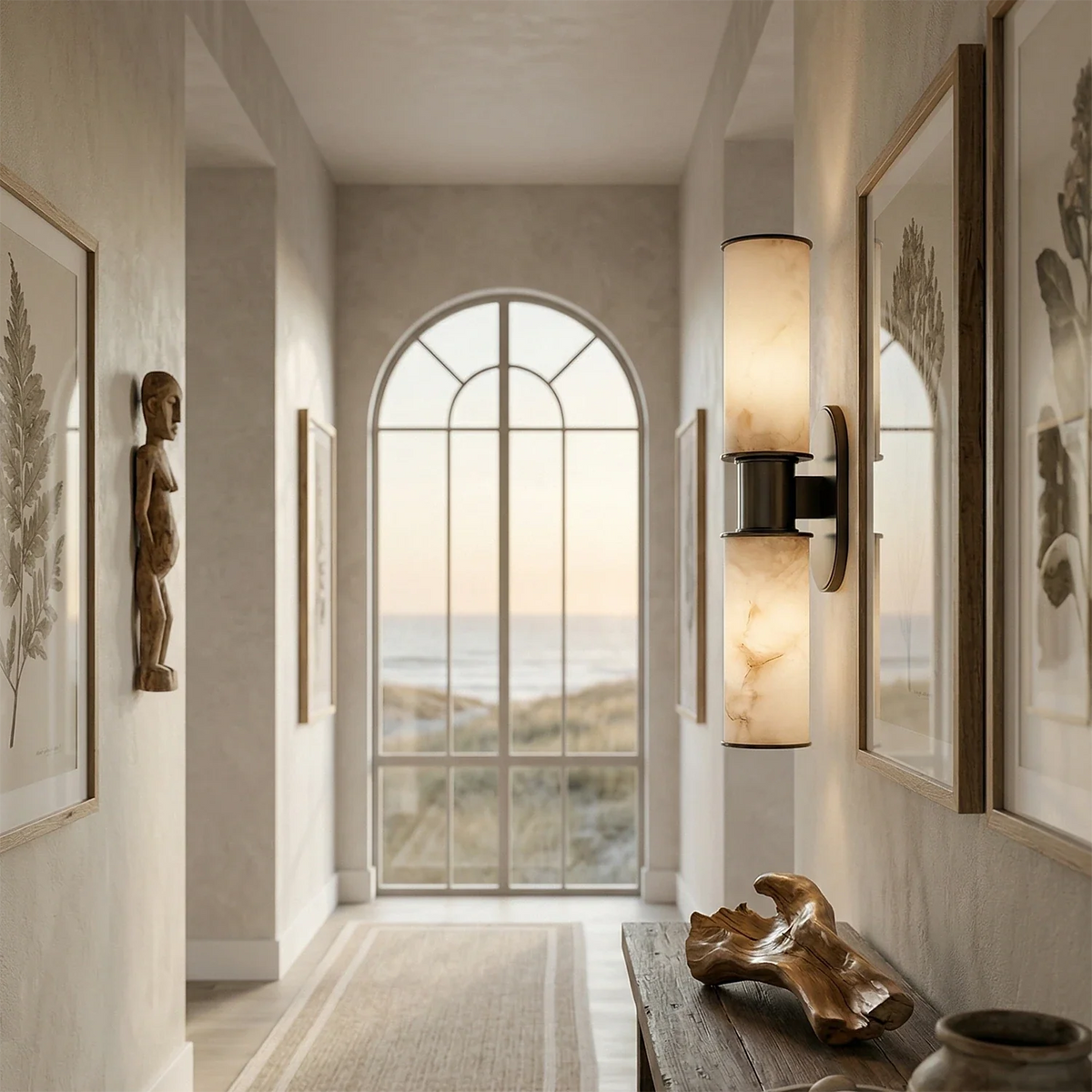 Harlyn Alabaster 2-Light Wall Sconce