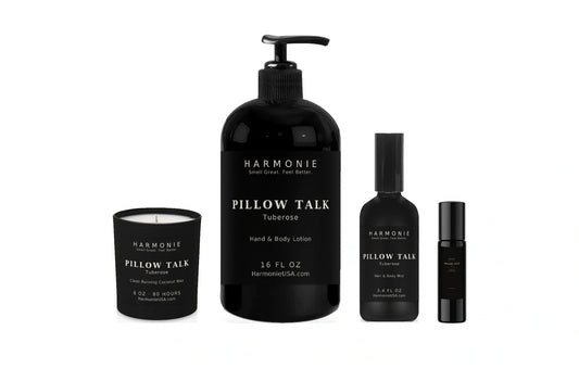 Pillow Talk Fragrance Ensemble | Candle, Mist, Roller & Lotion