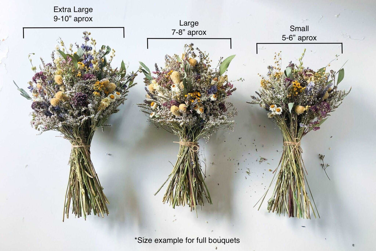 Dried Flower Boutonniere with Red Roses & Blue Lavender / Bridal bouquet for Wedding / Rustic Boho and Bridesmaid bouquet / Wildflowers