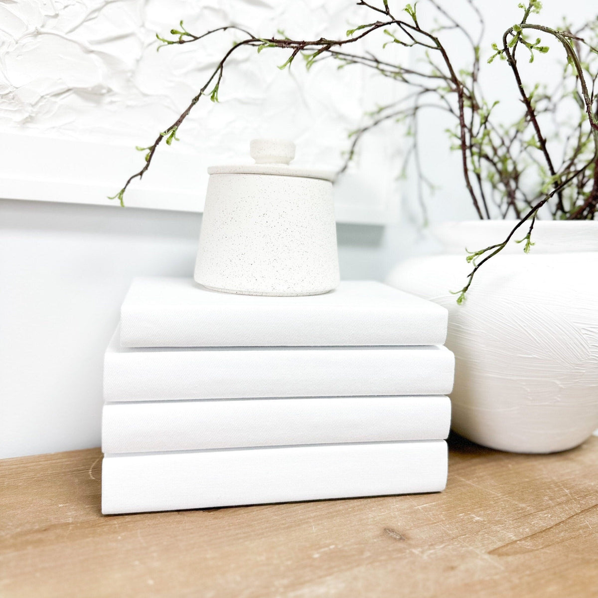 White Decorative Books