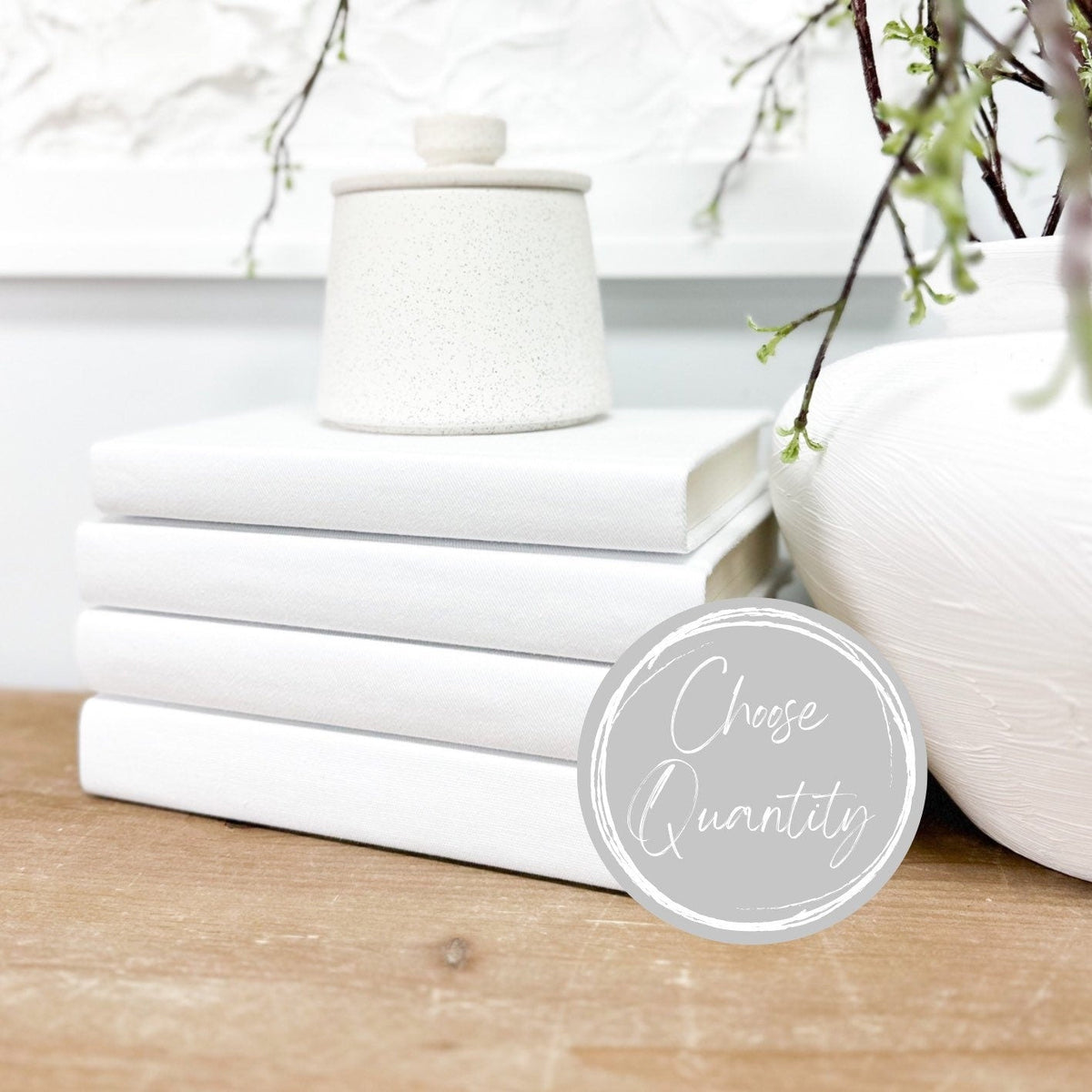 White Decorative Books