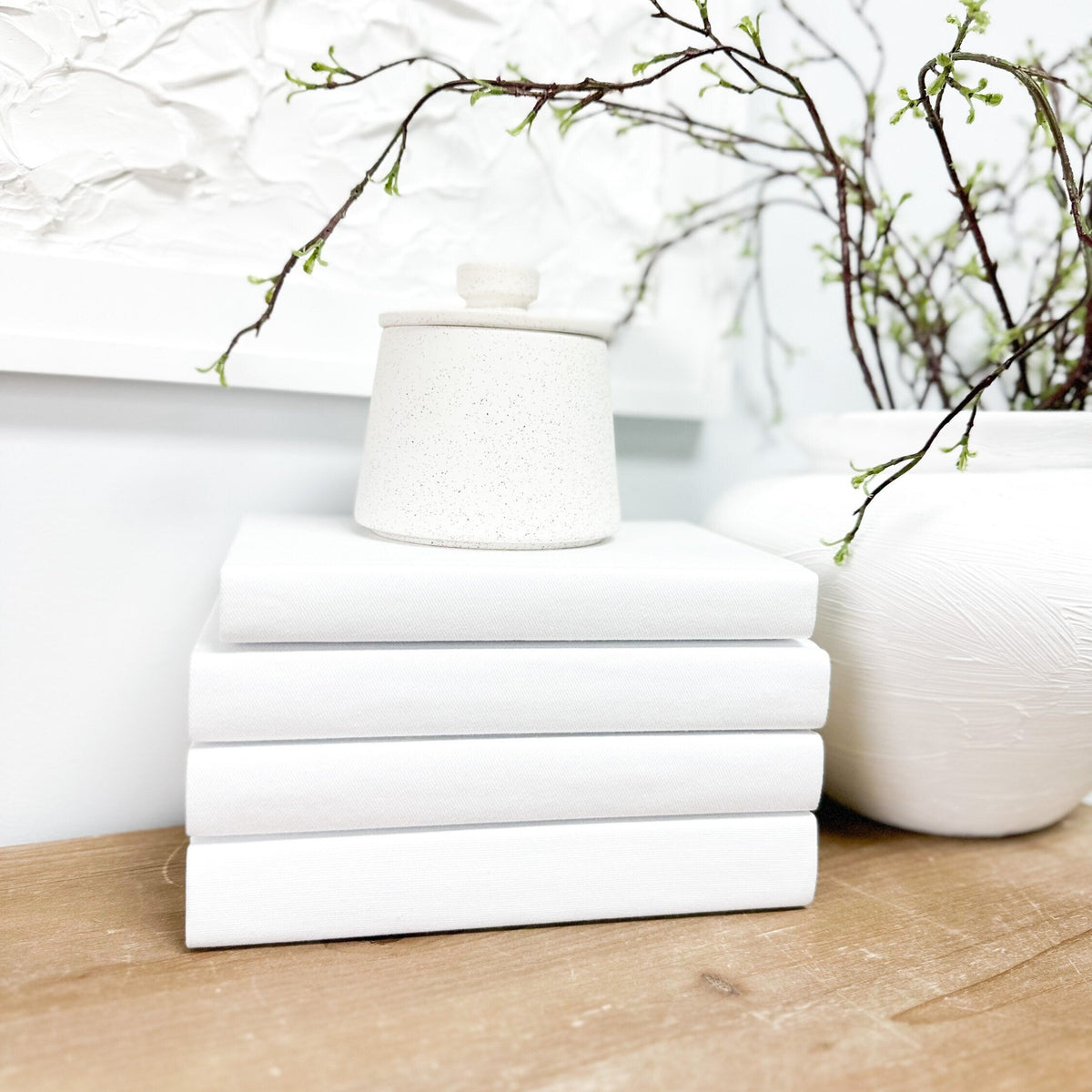 White Decorative Books