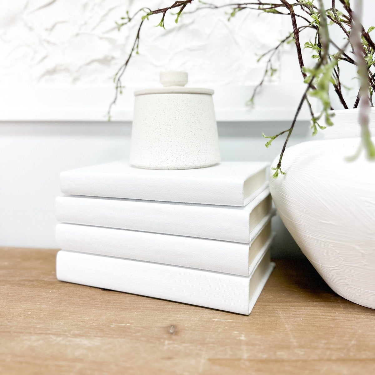 White Decorative Books