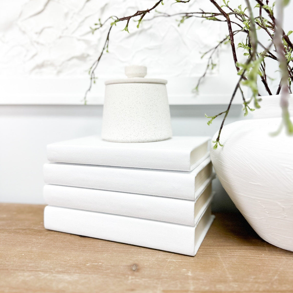 White Decorative Books
