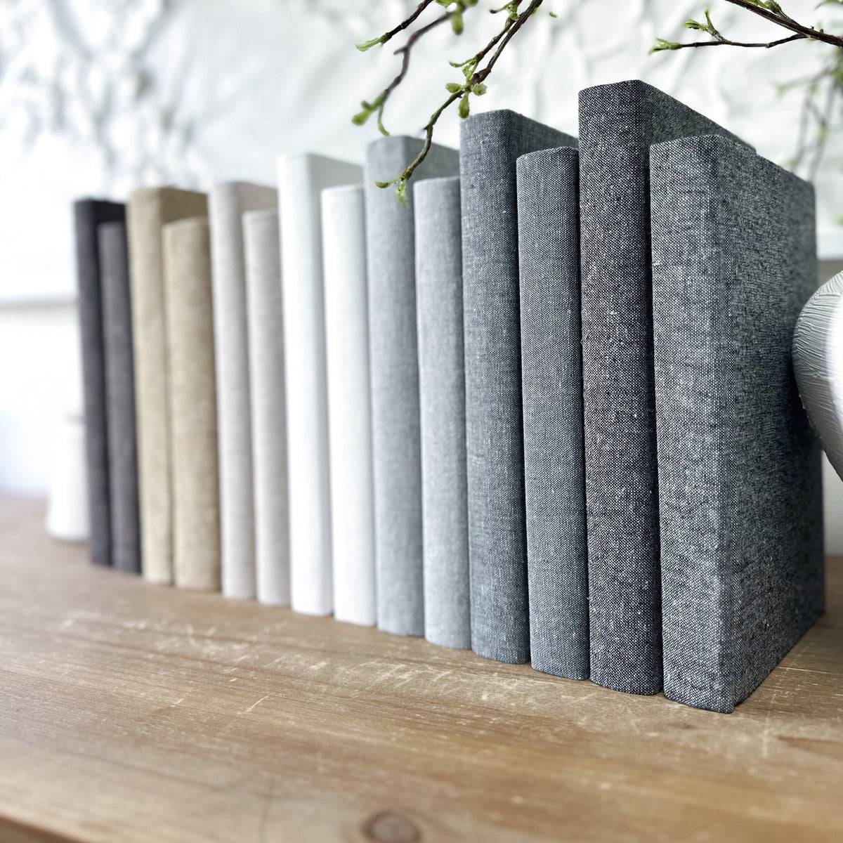 Mix & Match Linen Covered Decorative Books