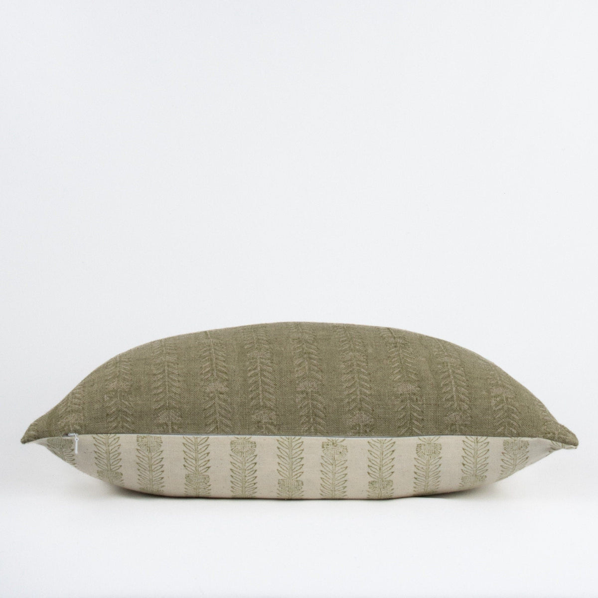 Earthy Tones Pillow Cases, Blockprinted Design, Indian Linen Cushion Cover For Couch, Bed Or Accent Use, Hand Printed Cover - BELA FOREST