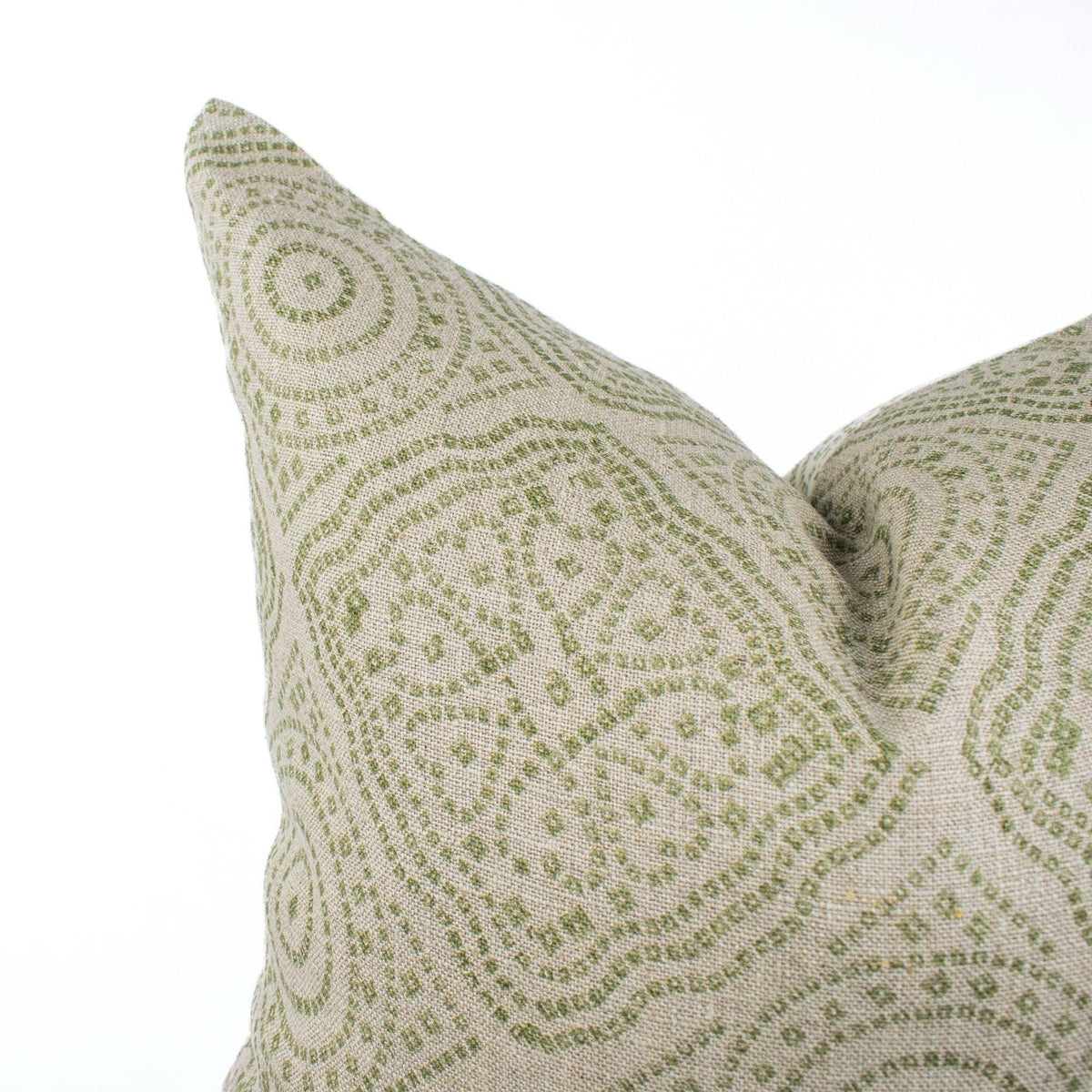 Block Printed Linen Cotton Pillow, Linen Cushion Cover, Indian Design, Artisan Couch Or Bed Throw Style, New Home Present - JIJA FOREST BL