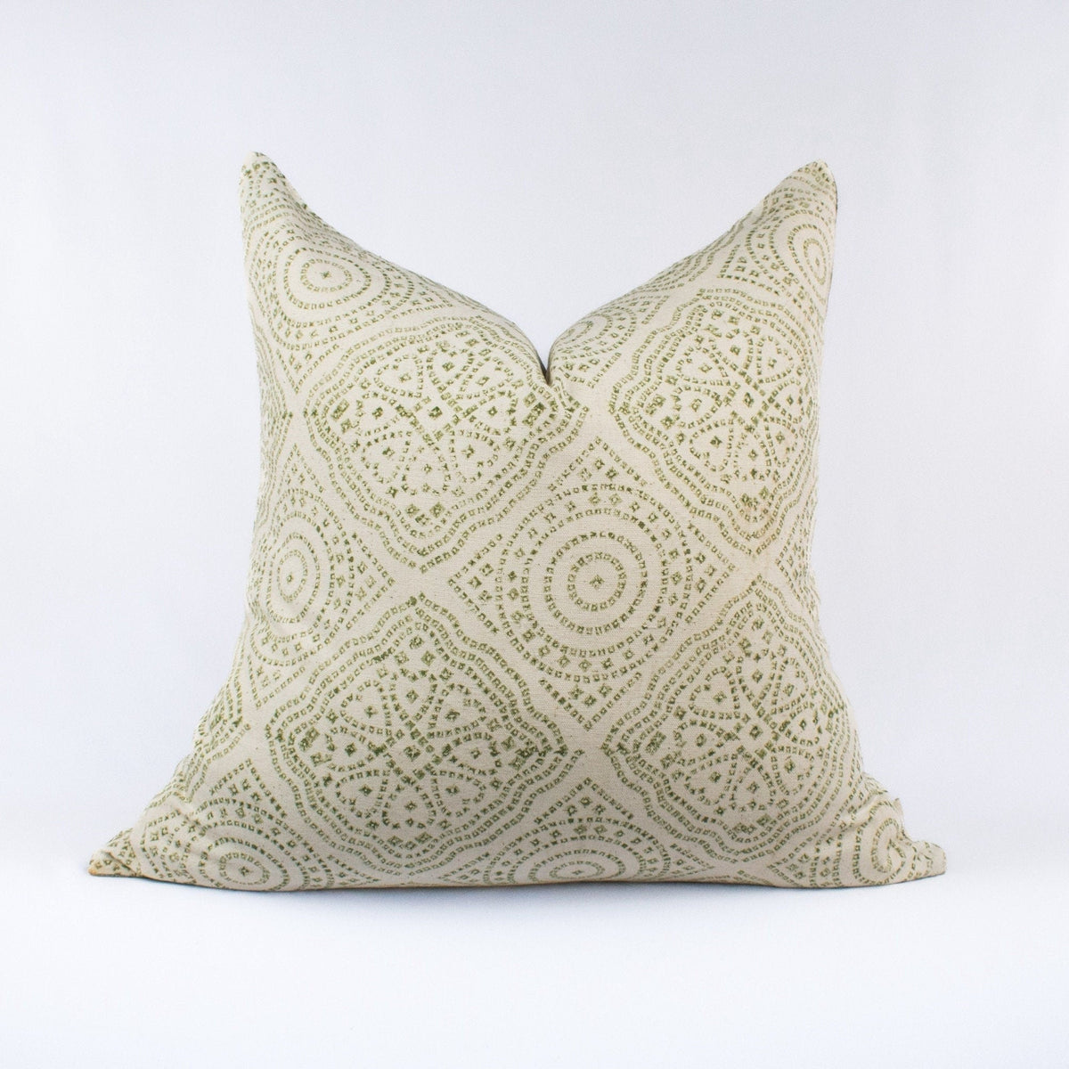 Block Printed Linen Cotton Pillow, Linen Cushion Cover, Indian Design, Artisan Couch Or Bed Throw Style, New Home Present - JIJA FOREST BL
