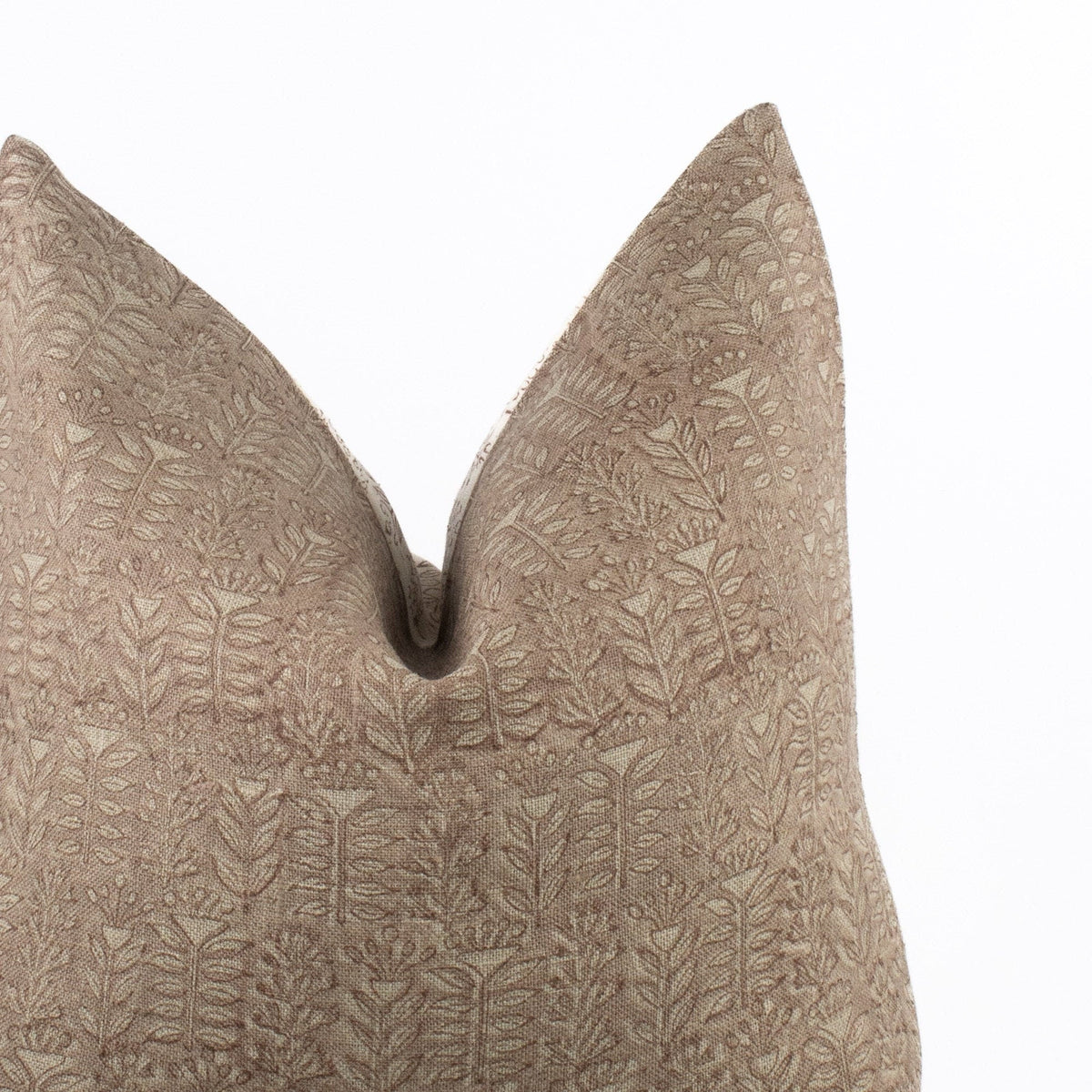Indian Blockprint Fabric, Couch Lumbar Pillow Covers, Neutral Tones, Earthy Boho Design, Cozy Accent For Bedroom - TRIVENI ROSEDUST