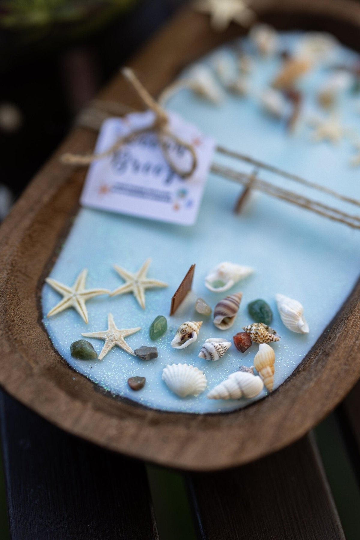 Handcrafted Seashell & Starfish Soy Wax Candle