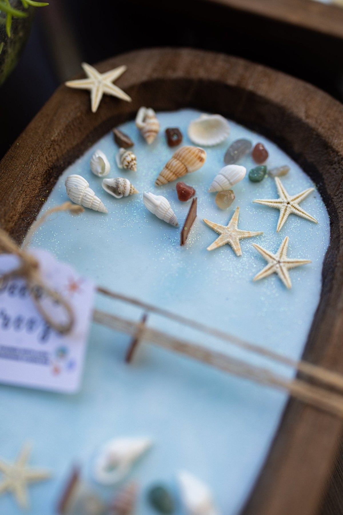 Handcrafted Seashell & Starfish Soy Wax Candle