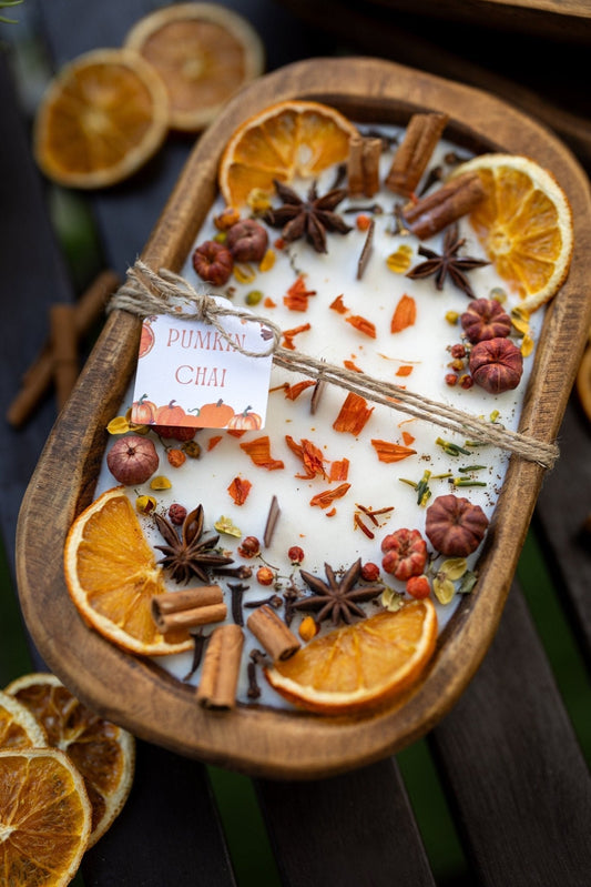 Grande bougie d'automne en bois / Saison automnale / Décoration orange citrouille / Tarte à la citrouille / Décoration d'intérieur d'automne