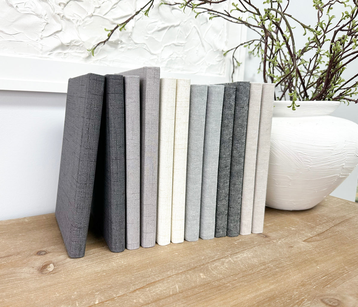 Skinny Fabric Covered Books