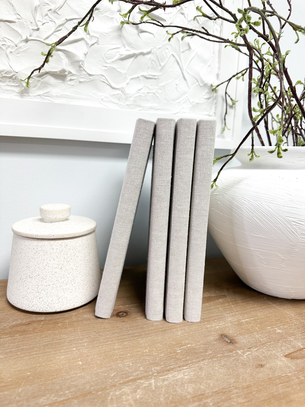 Skinny Fabric Covered Books