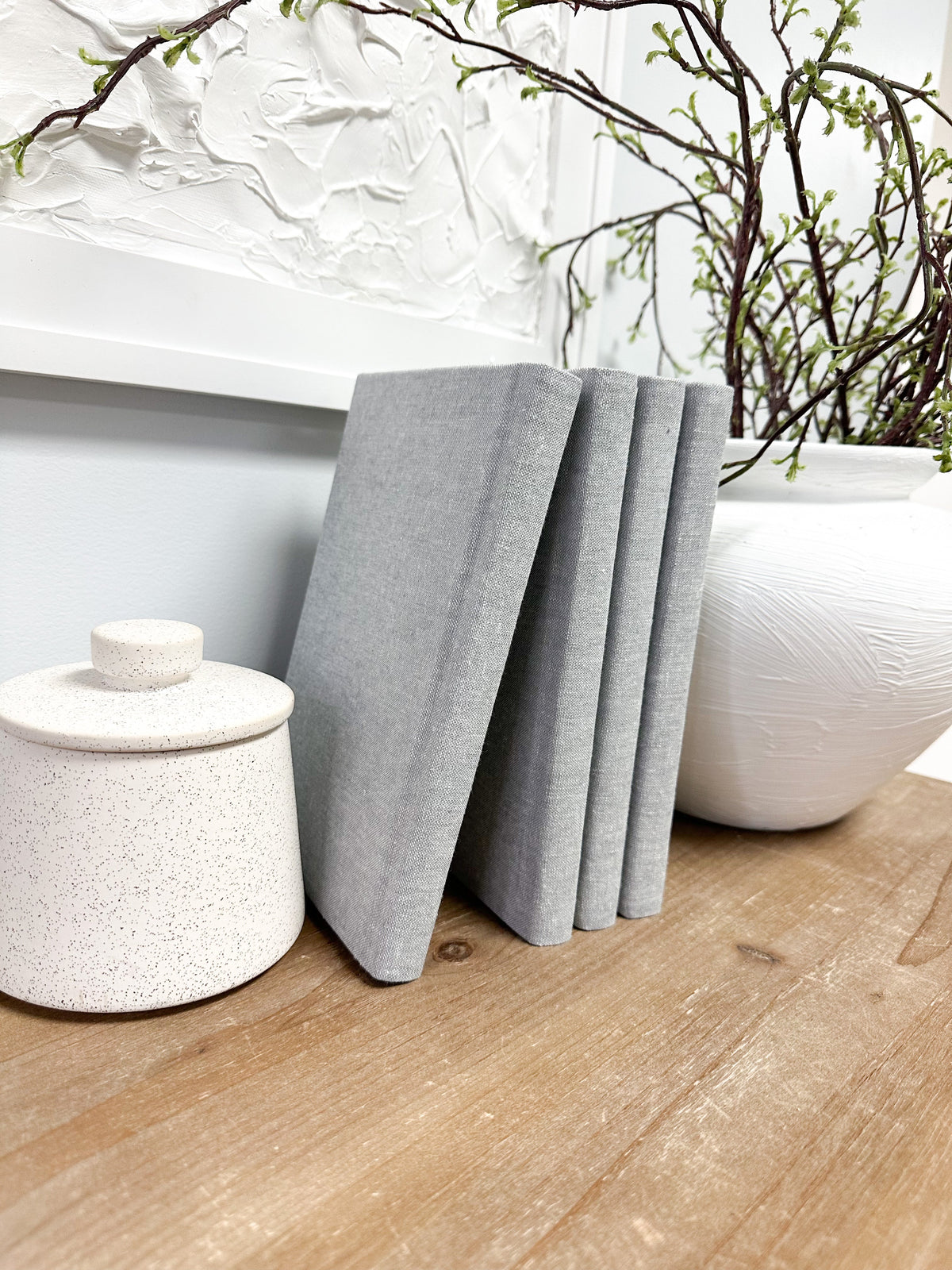 Skinny Fabric Covered Books