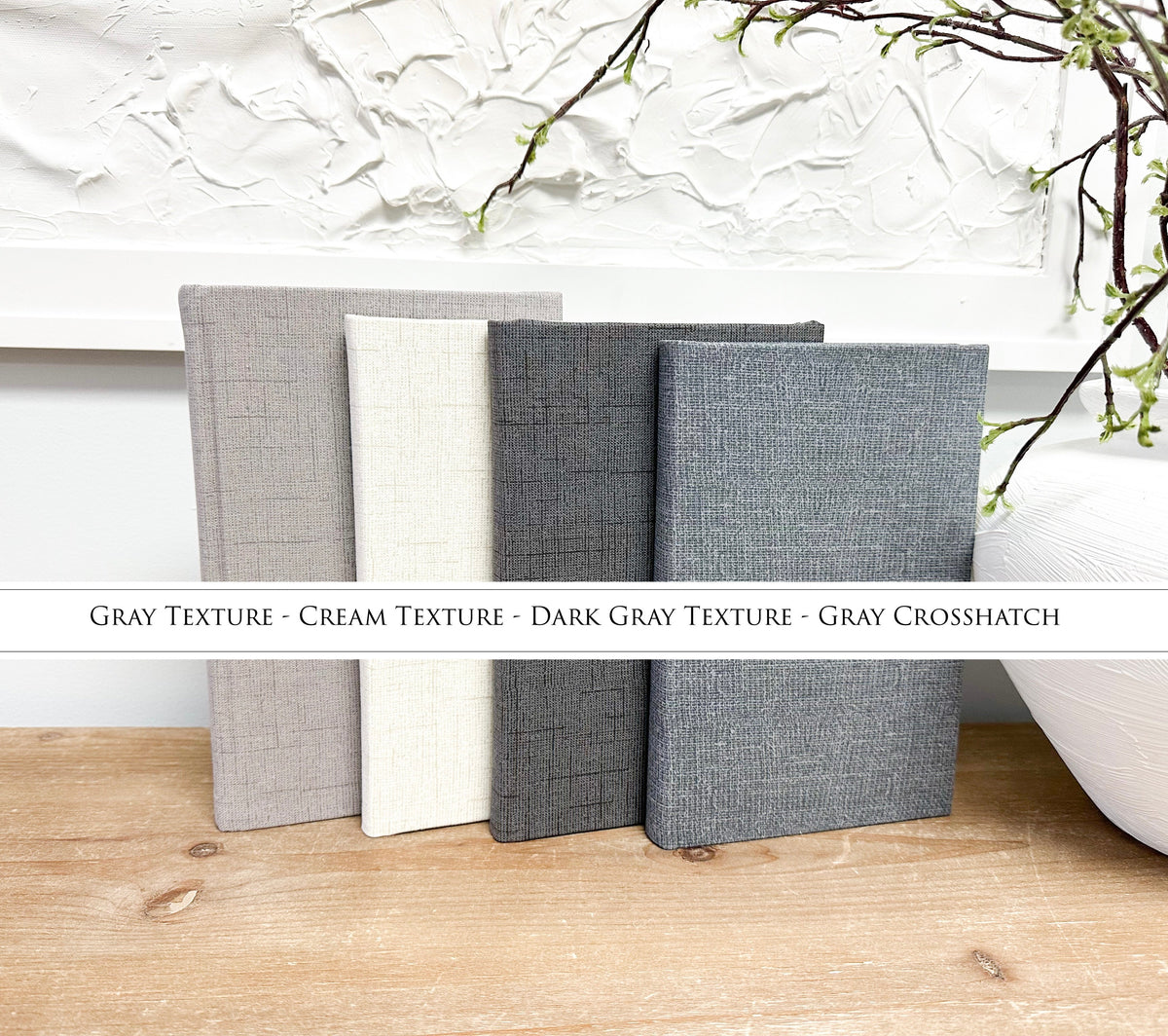 Skinny Fabric Covered Books