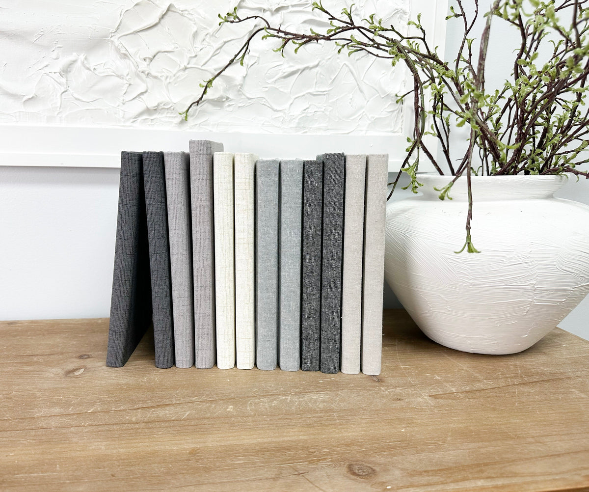Skinny Fabric Covered Books