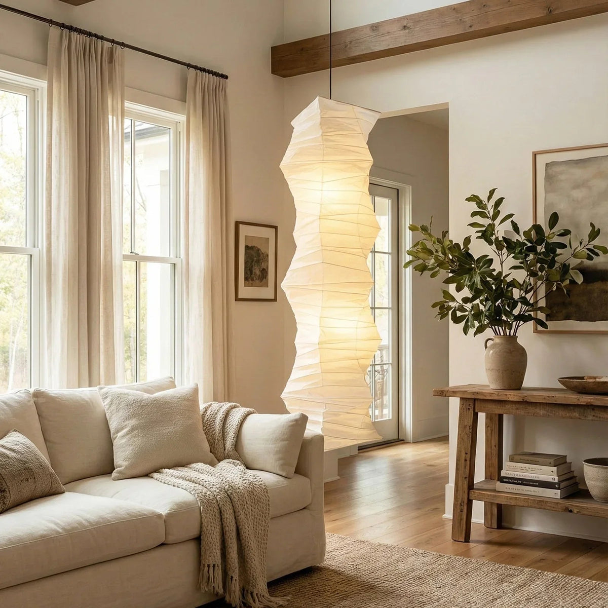 Akari Irregularly Twisted 33N Pendant Light