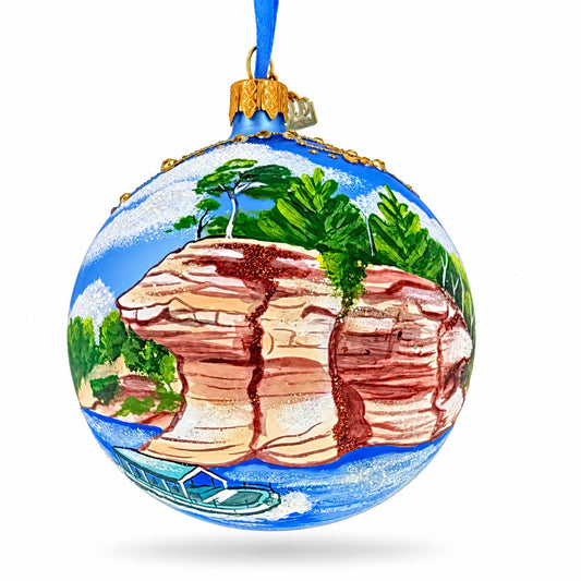 Boule de Noël en verre Wisconsin Dells