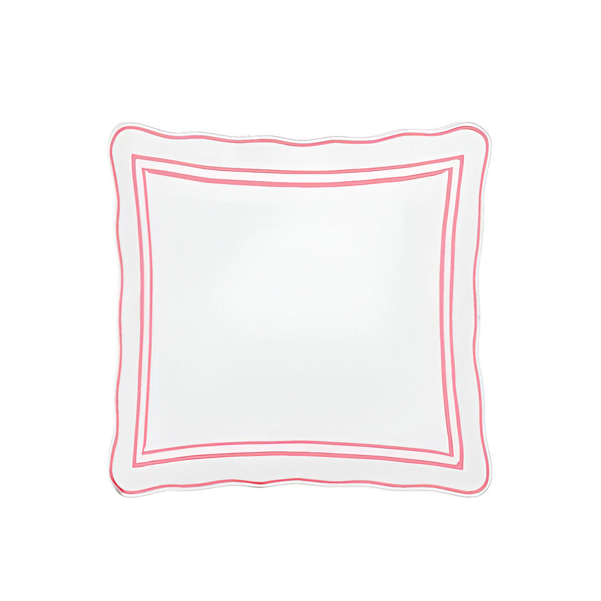 400TC Wavy Embroidery & Border Cotton Sateen Solid Duvet Cover Set