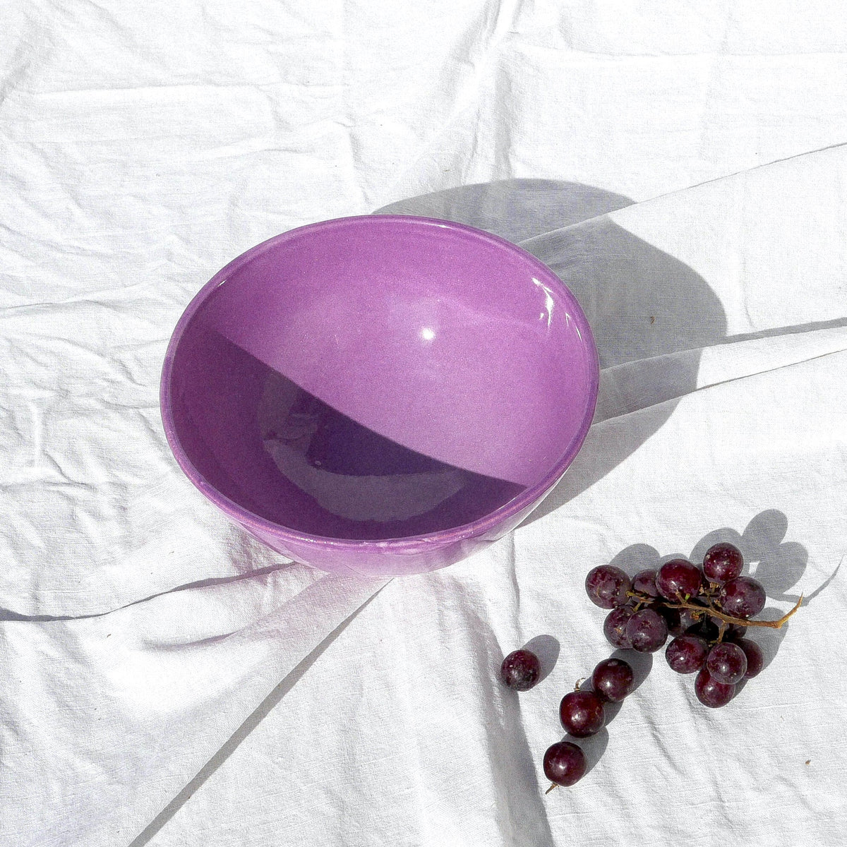 Medium bowl with lilac glaze