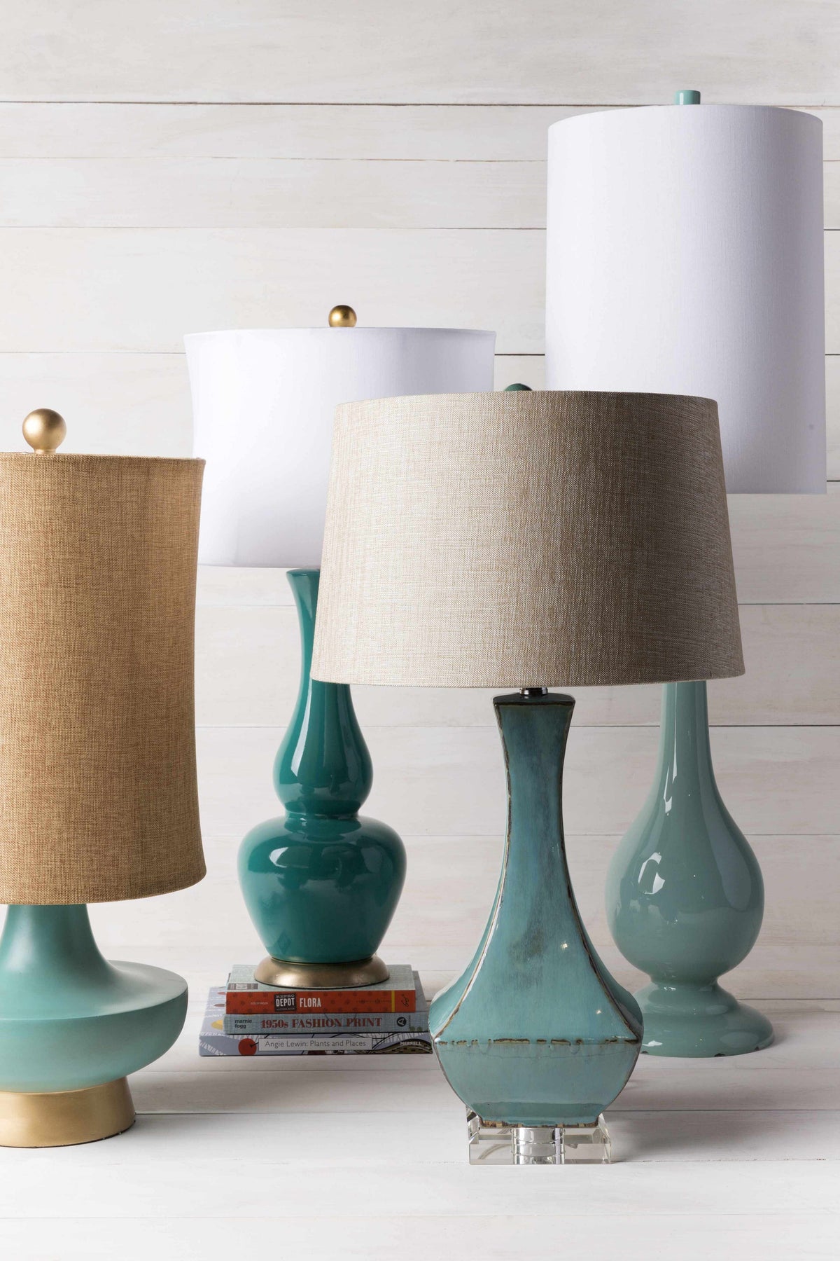 Aringay Aqua Textured Table Lamp