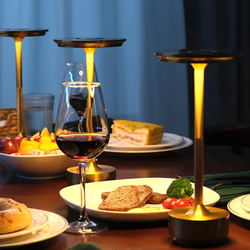Cordless Touch USB-C LED Table Lamp | Portable Restaurant Atmosphere Light