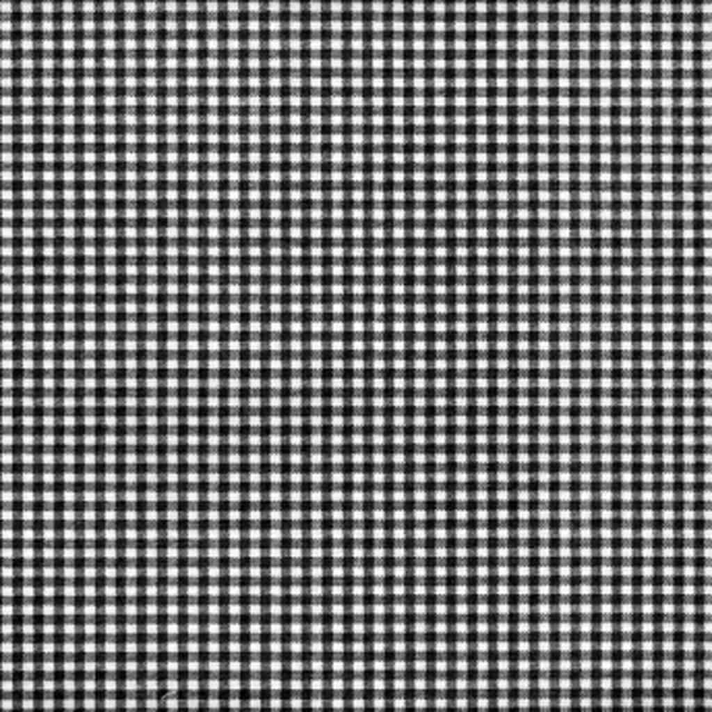 Madrid Black Gingham Rocking Chair Cushions - Made in USA - 100% Cotton