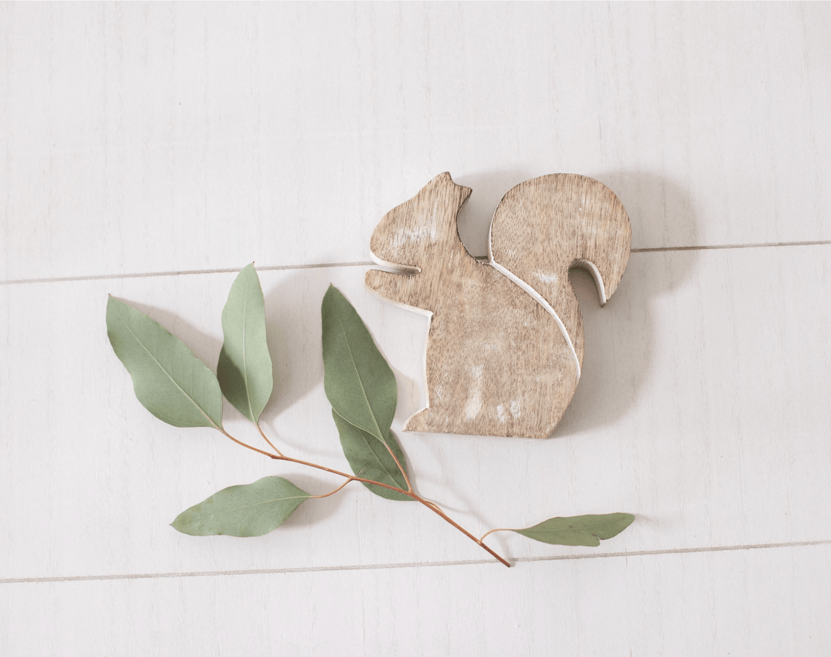 Mango Wood Squirrel Cutout - Small or Large