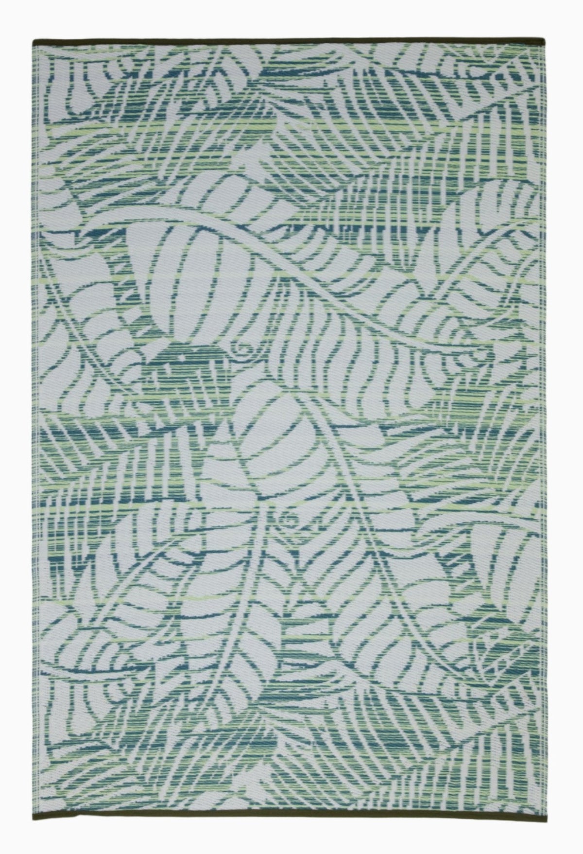 Manila - Green Floral Outdoor Rug for Patio FINAL SALE