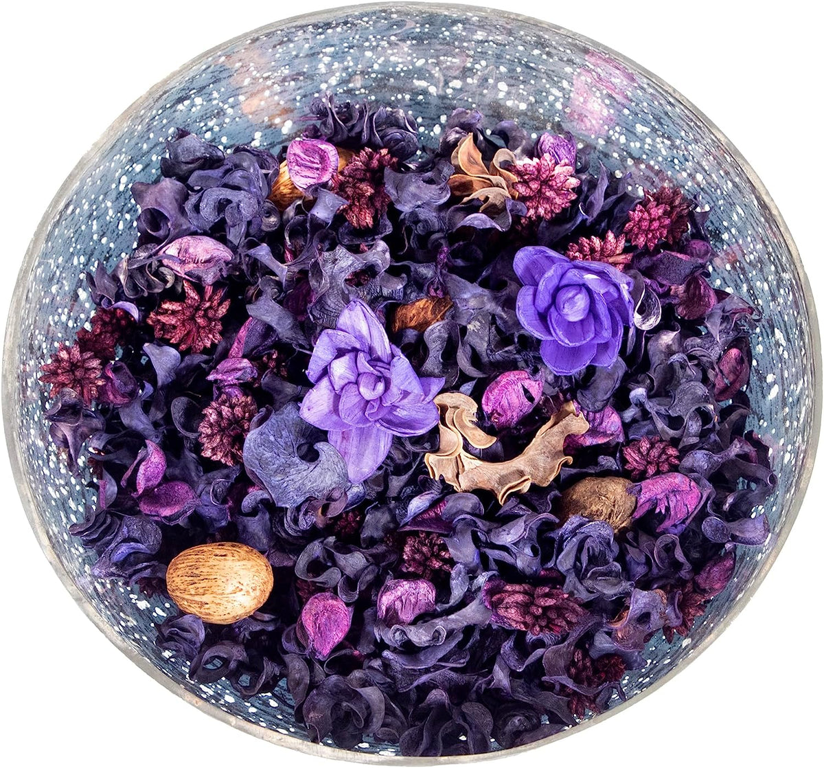 Mercury Glass Silver Finish Decorative Bowl