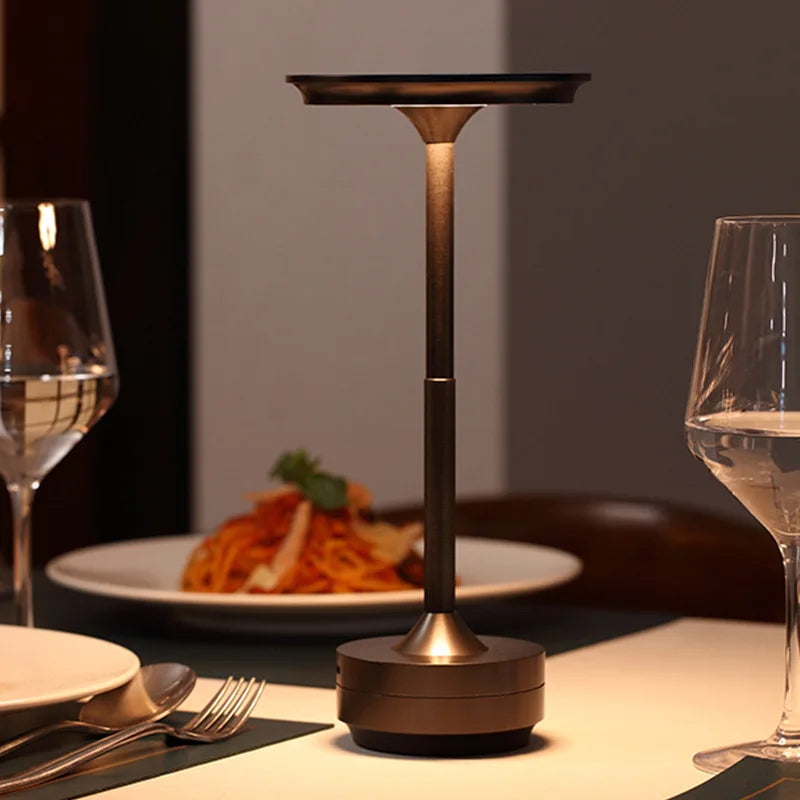 Cordless Touch USB-C LED Table Lamp | Portable Restaurant Atmosphere Light