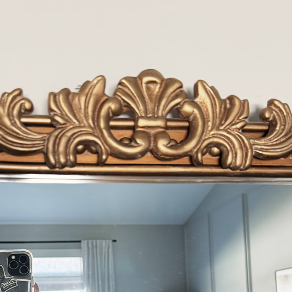 Antique Inspired Ornate Gold Mirror