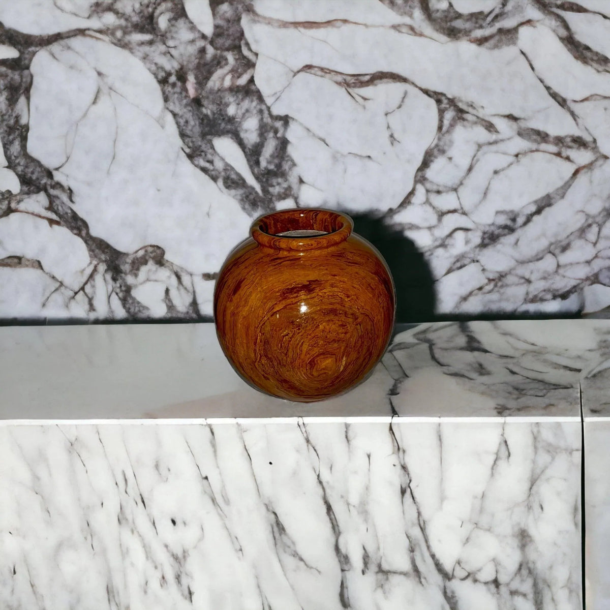 Multi Brown Onyx 12 inch Vase