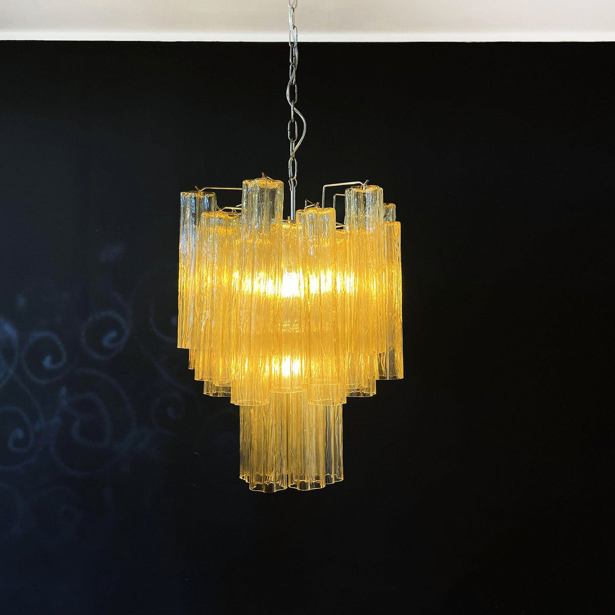 Murano Glass Tube Chandelier