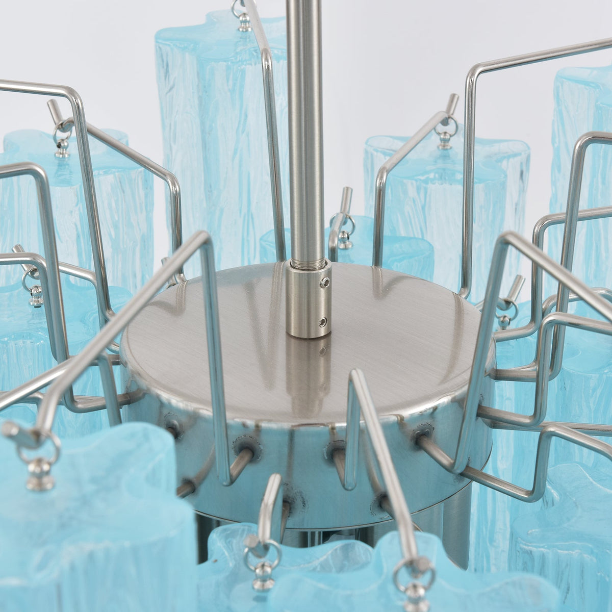 Murano Glass Tube Chandelier