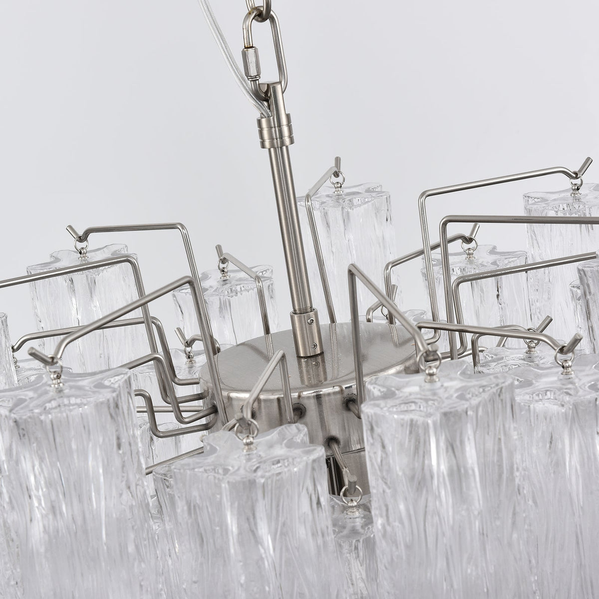 Murano Glass Tube Chandelier