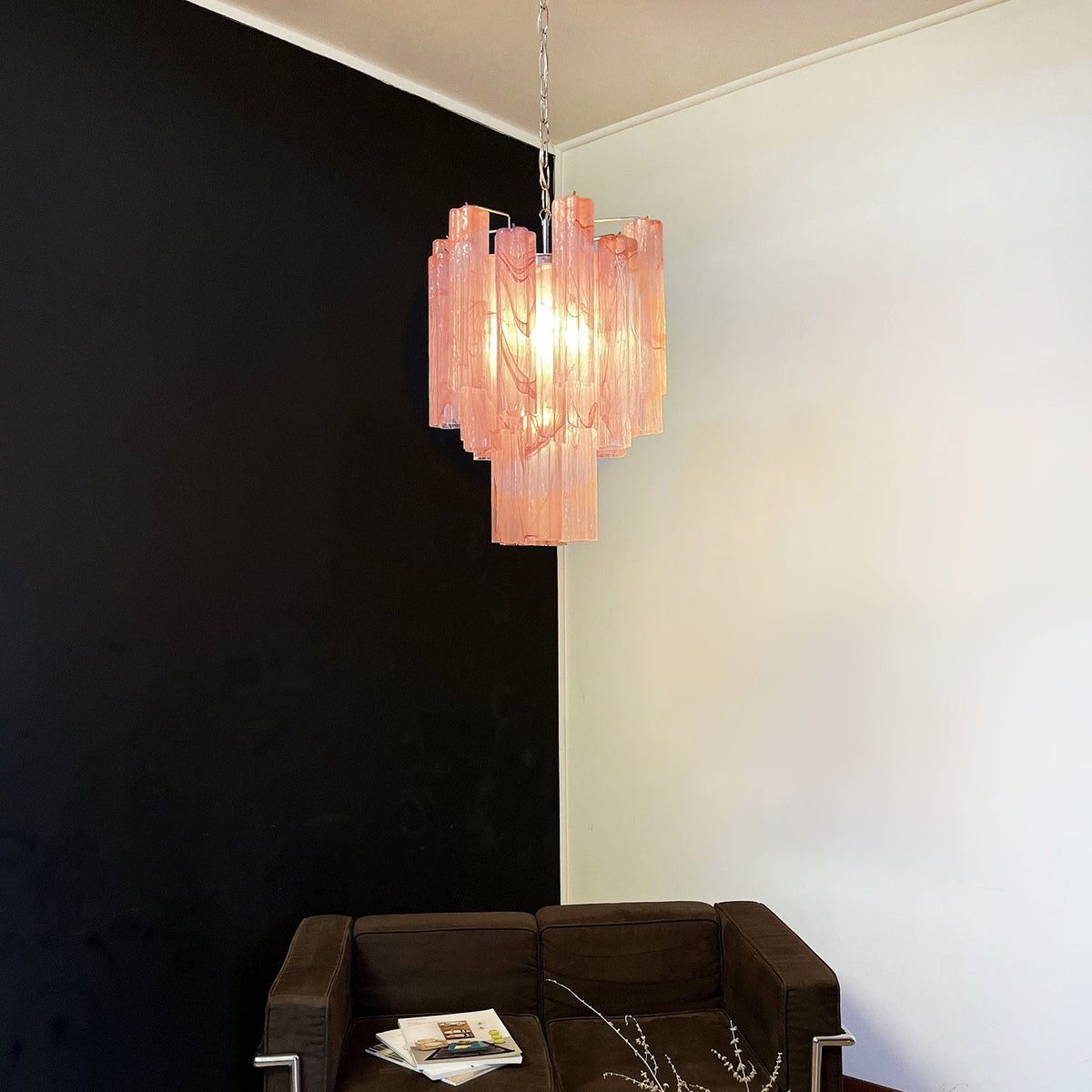 Murano Glass Tube Chandelier
