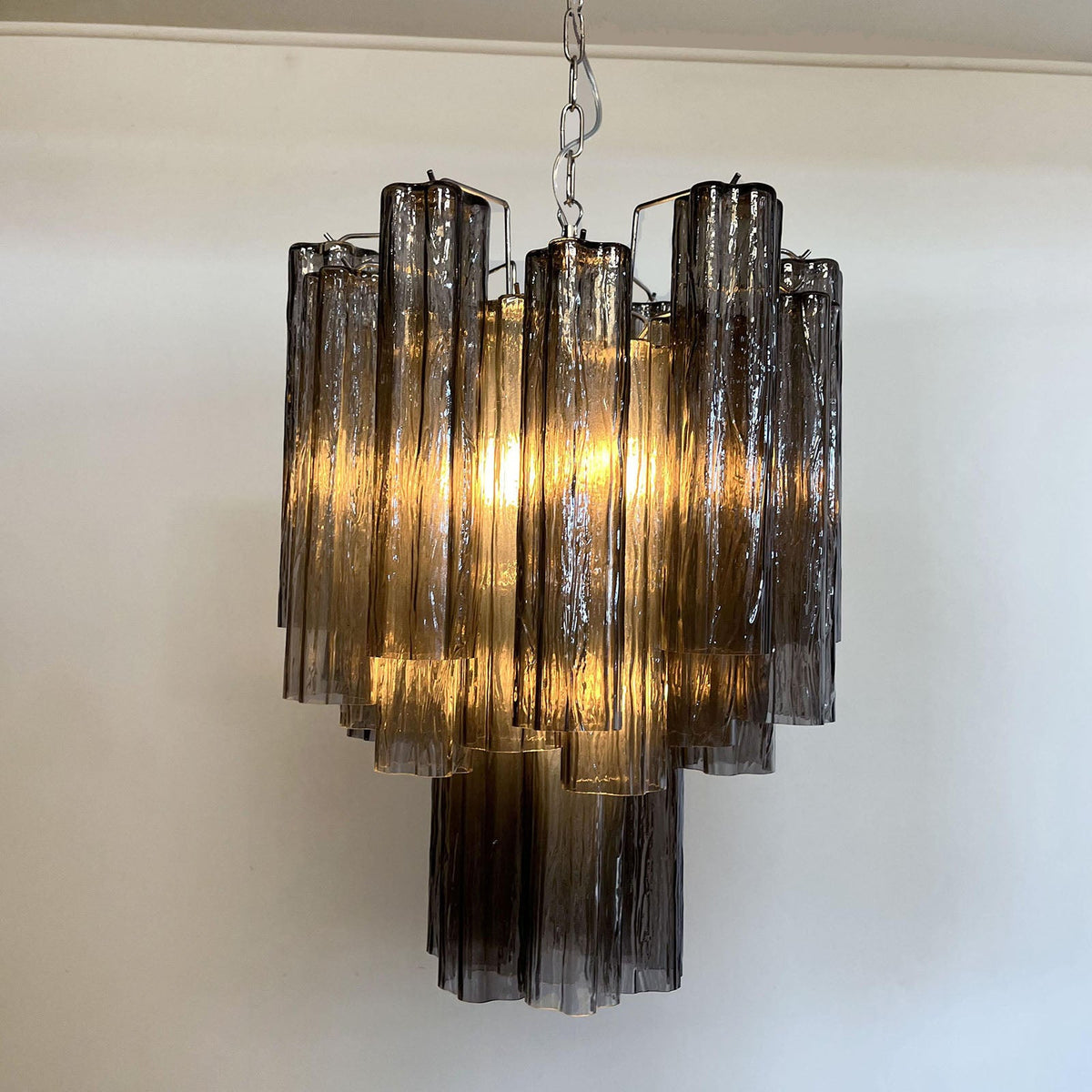 Murano Glass Tube Chandelier