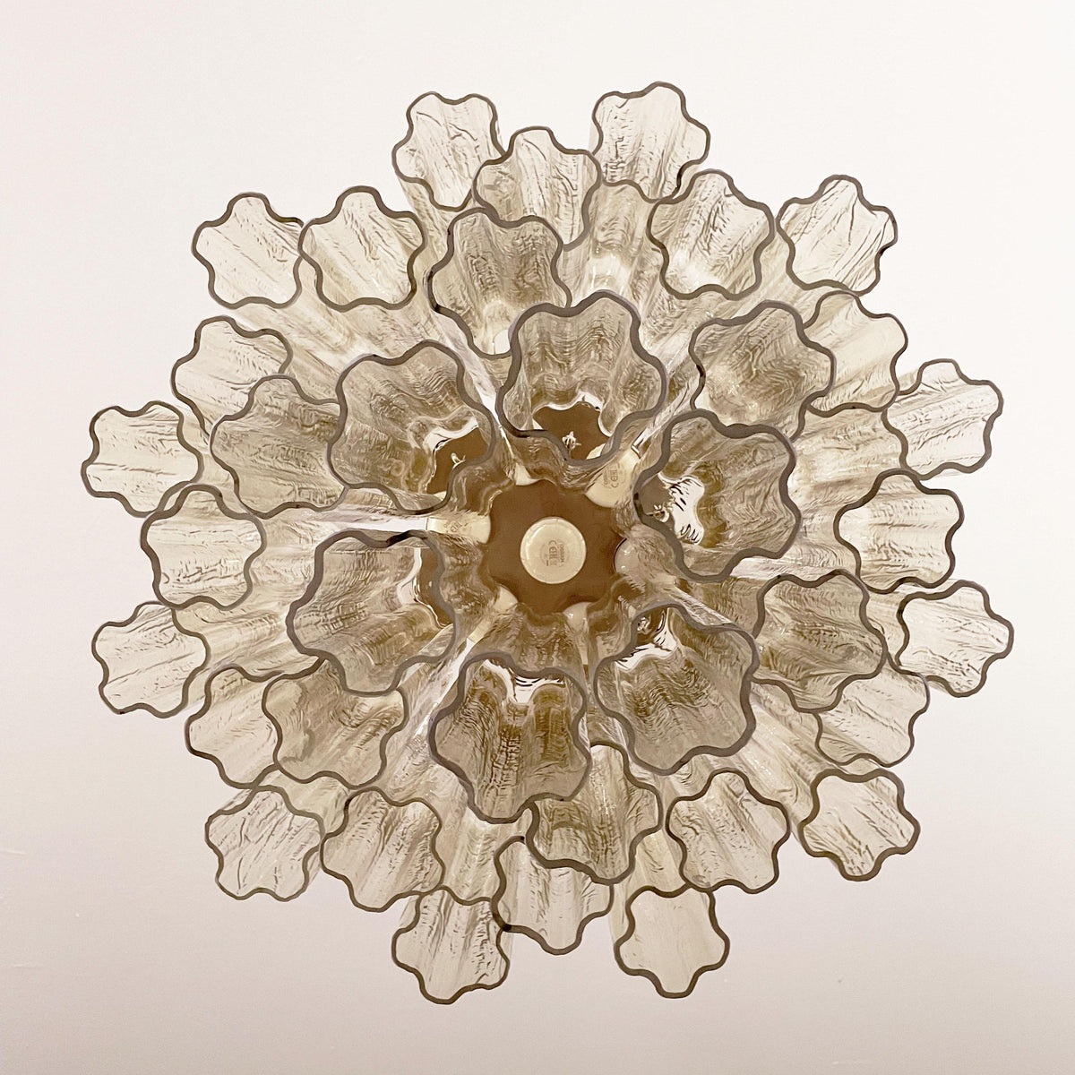 Murano Star Shaped Tube Glass Chandelier