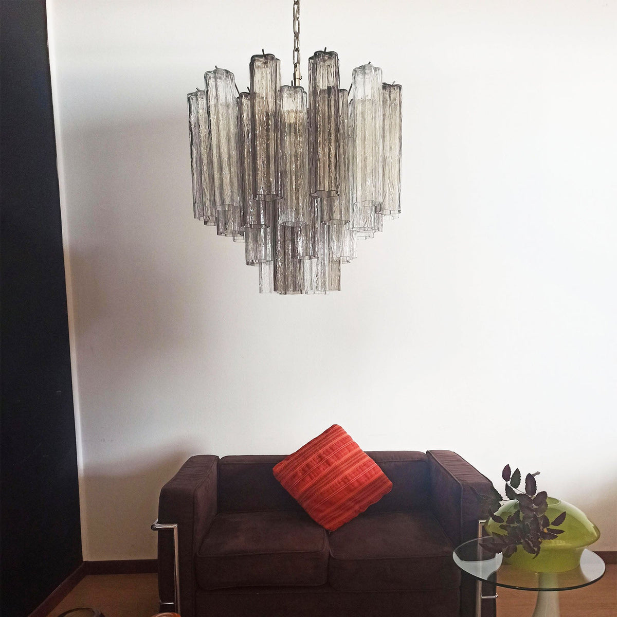 Murano Star Shaped Tube Glass Chandelier