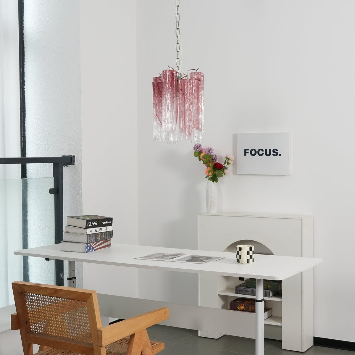 Murano Tubes Glass Chandelier