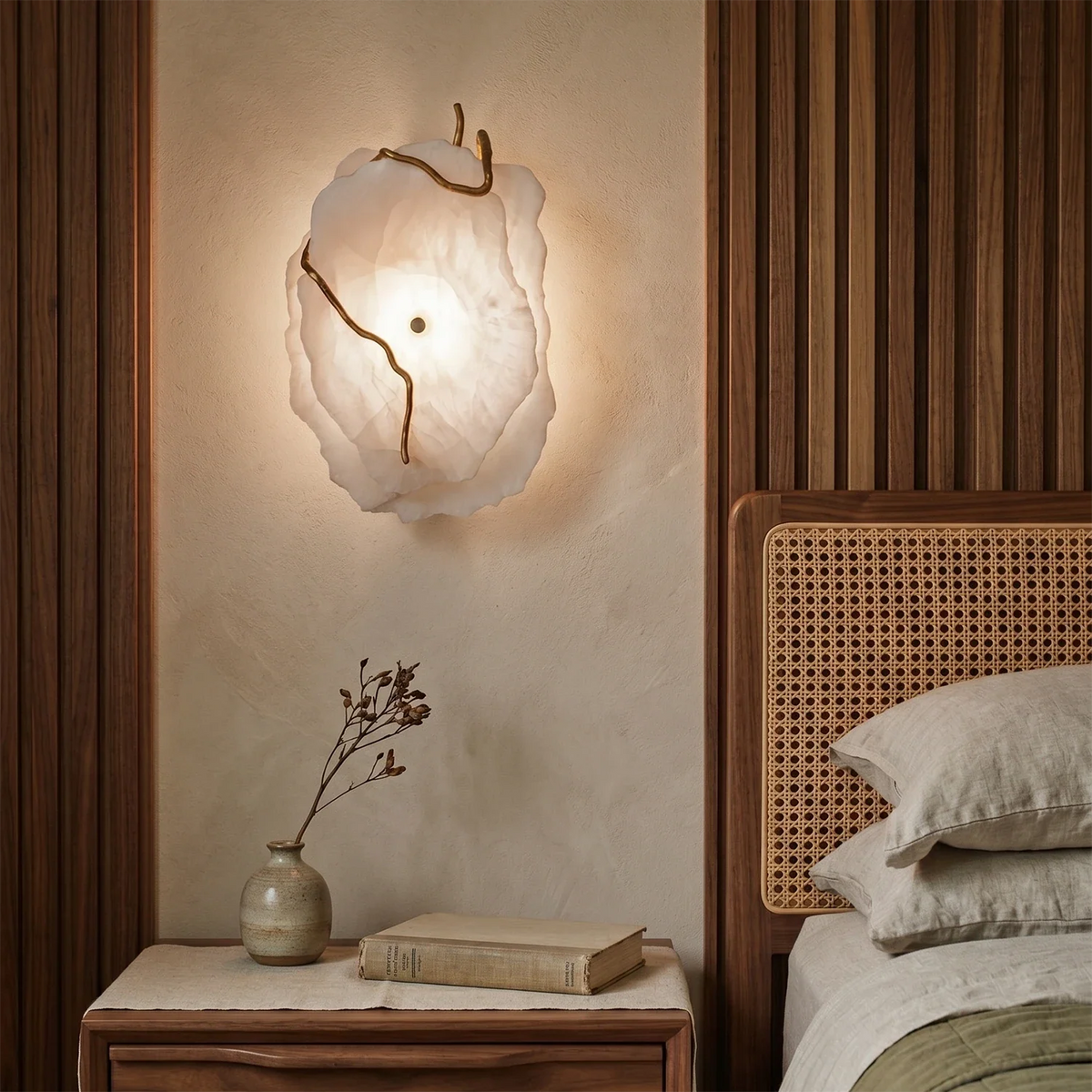 Origen Hadean Alabaster Wall Sconce