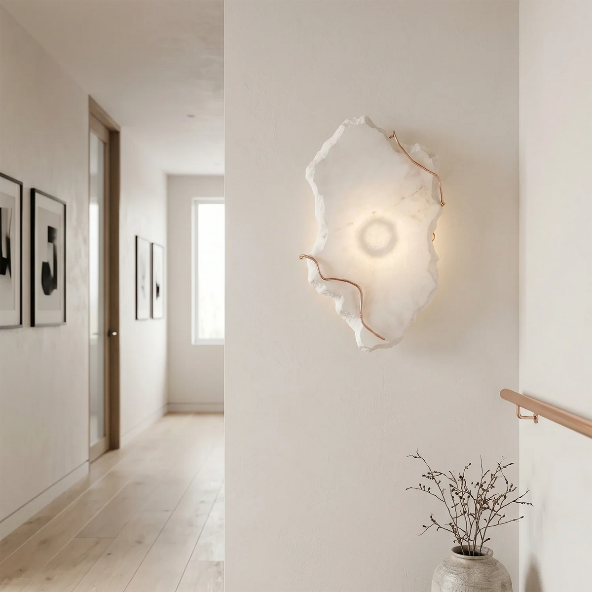 Origen Hadean Alabaster Wall Sconce