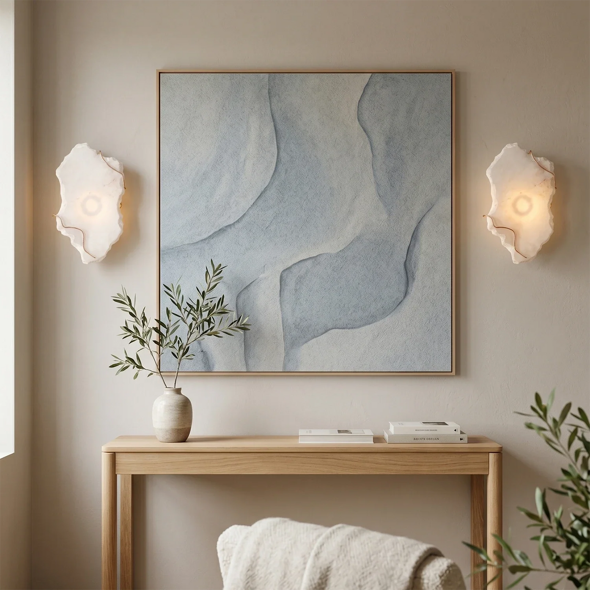Origen Hadean Alabaster Wall Sconce