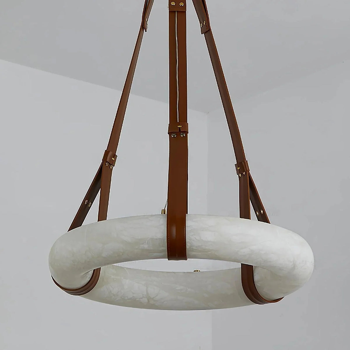 Halo Alabaster Pendant Light