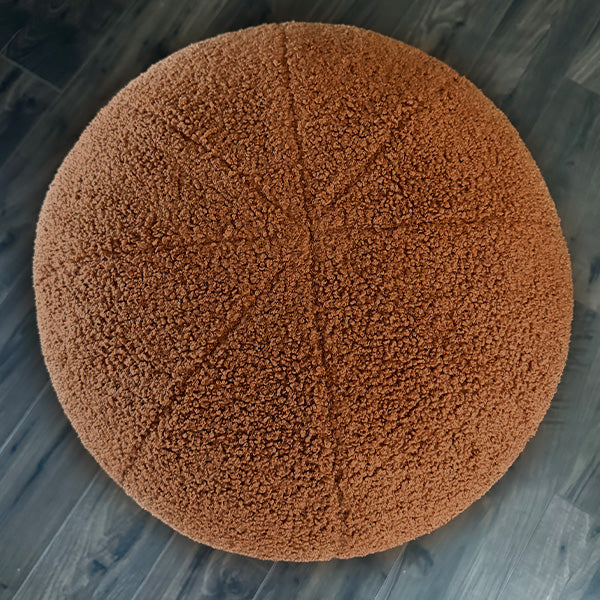 Plush Boucle Drum Ottoman, Choose Your Color