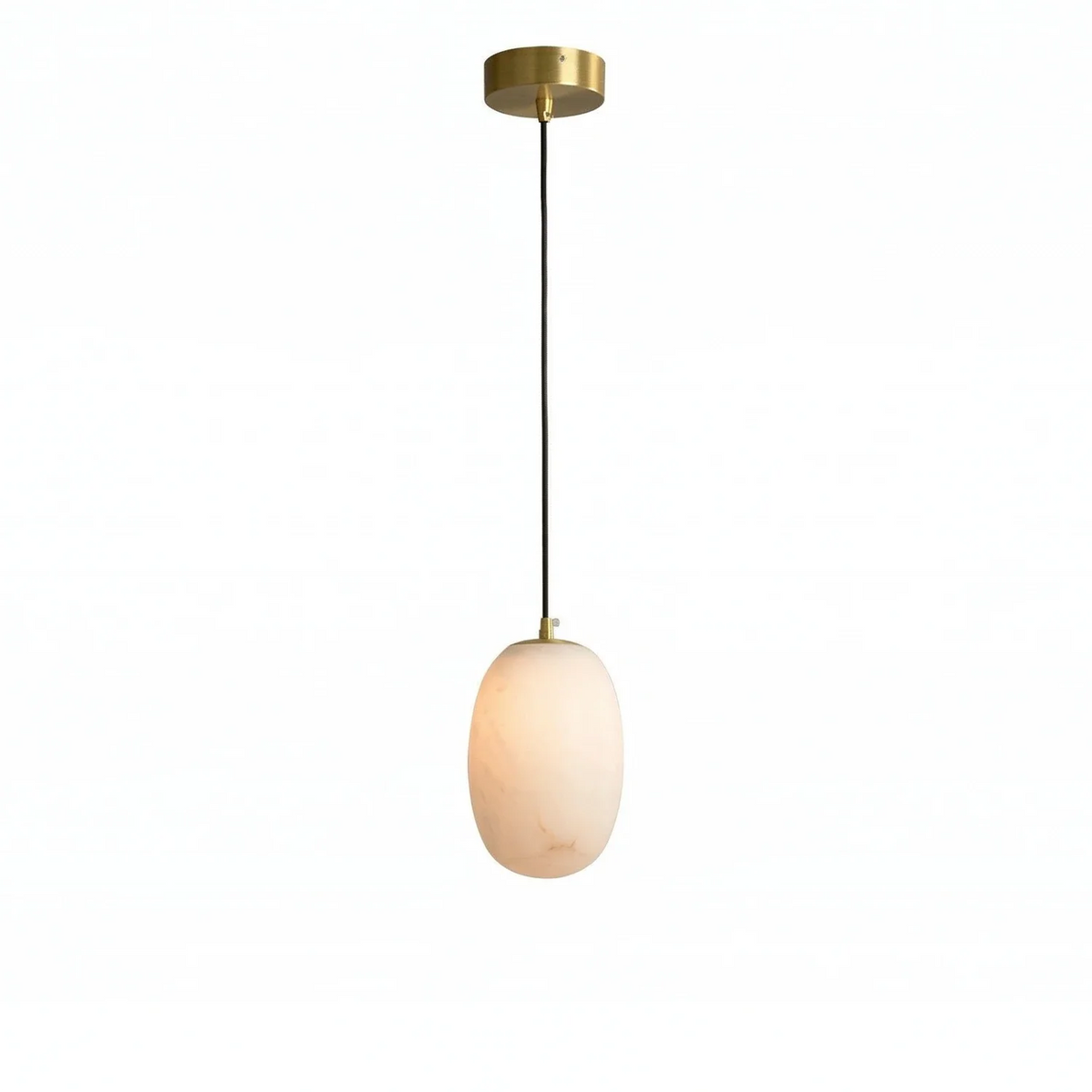 Oval Alabaster Pendant Light